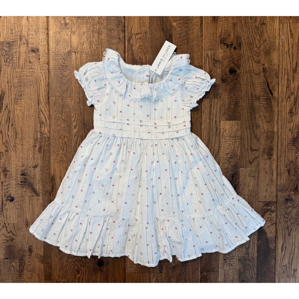 NWT Janie And Jack The Rosebud Dress Floral Bloomers Size 18 24 Months